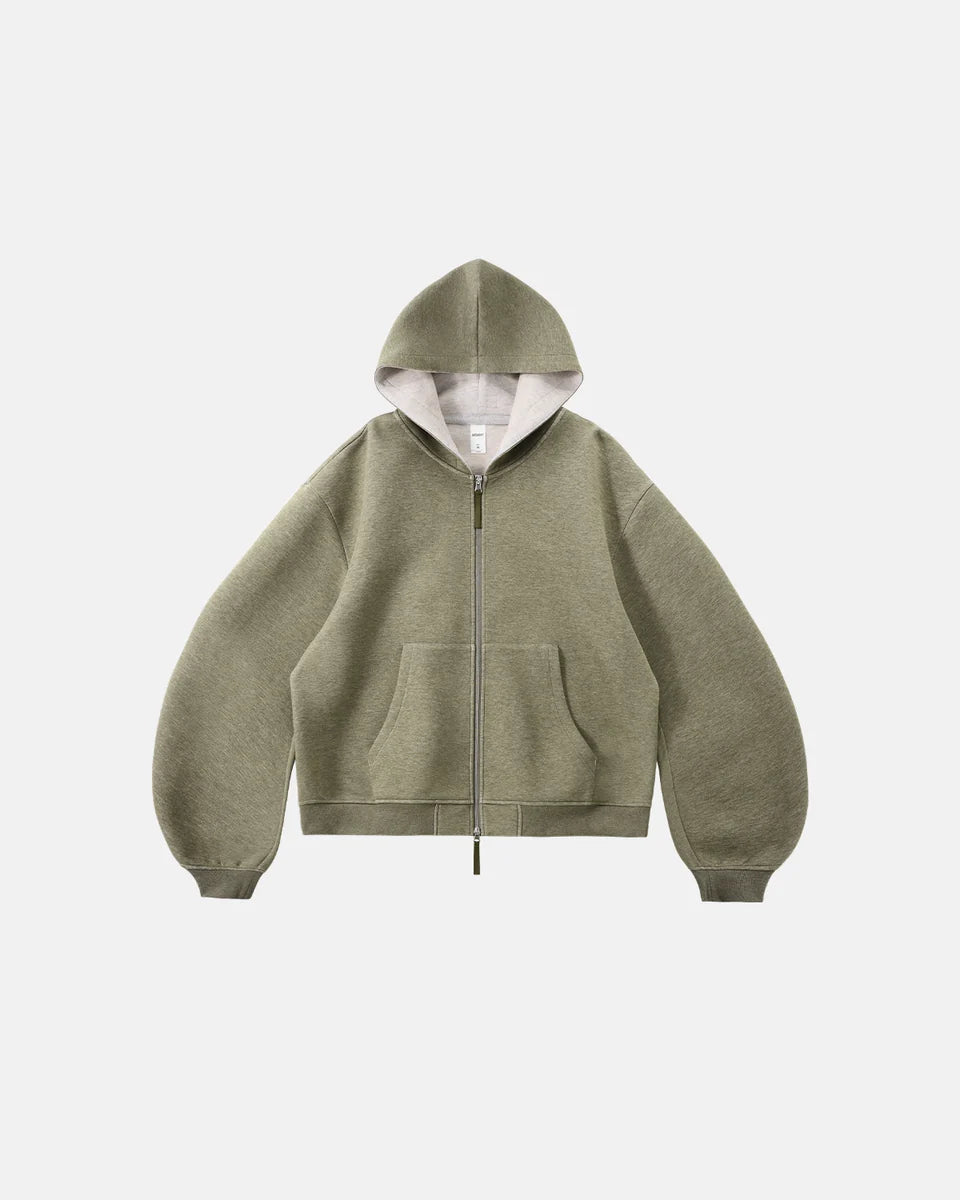 Contrastline Zip Hoodie